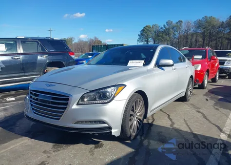 2015 Hyundai Genesis 5.0 из США, поврежденный, VIN KMHGN4JF0FU027593